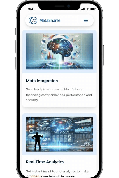 MetaShares - Mobile view